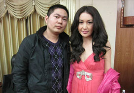 广州门徒与明星合影